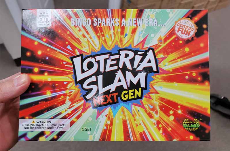 Loteria Slam: Next Gen game box in hand